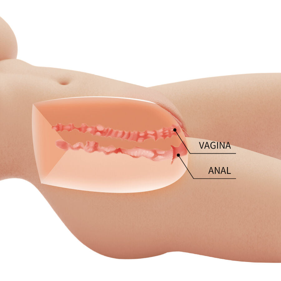 CRAZY BULL - TIFFANY REALISTIC FEMALE TORSO VAGINA AND ANAL 5.5 KG - NOCTURNA DESIRES