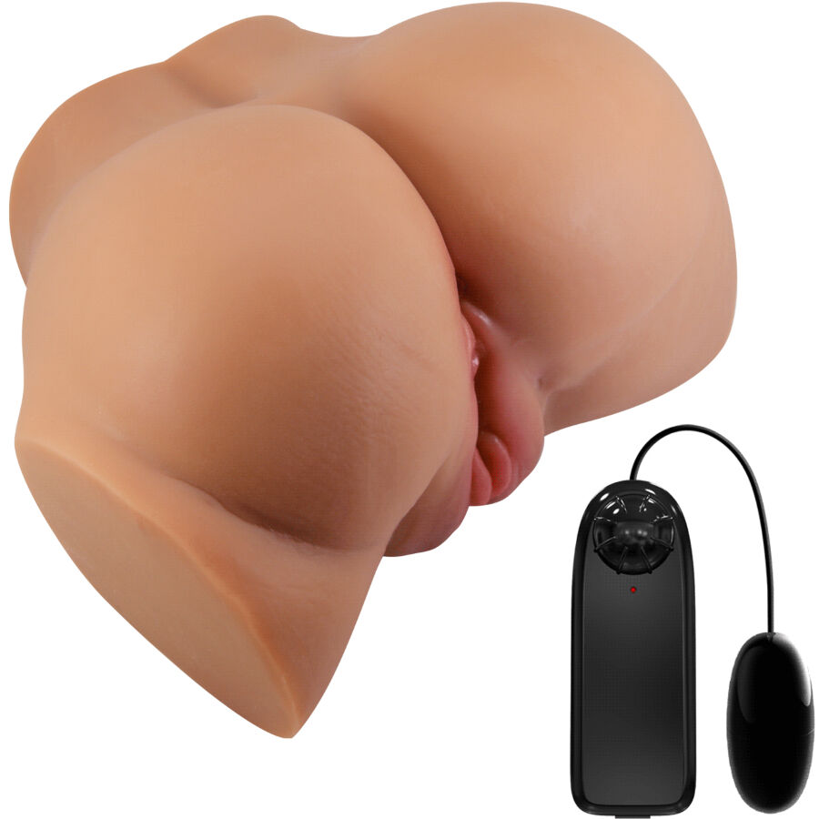 CRAZY BULL - EMILIA ASS VIBRATOR WITH REALISTIC VAGINA AND ANUS FLESH REMOTE CONTROL - NOCTURNA DESIRES