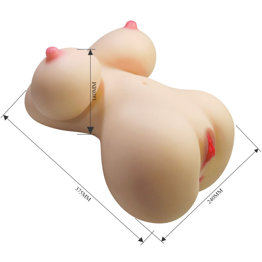 CRAZY BULL - FIONA REALISTIC FEMALE TORSO VAGINA AND ANAL 7.1 KG - NOCTURNA DESIRES