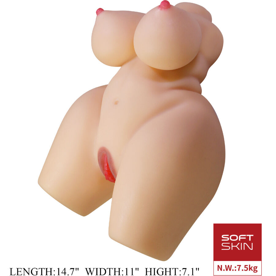 CRAZY BULL - GRACE REALISTIC FEMALE TORSO VAGINA AND ANAL 7.5 KG - NOCTURNA DESIRES