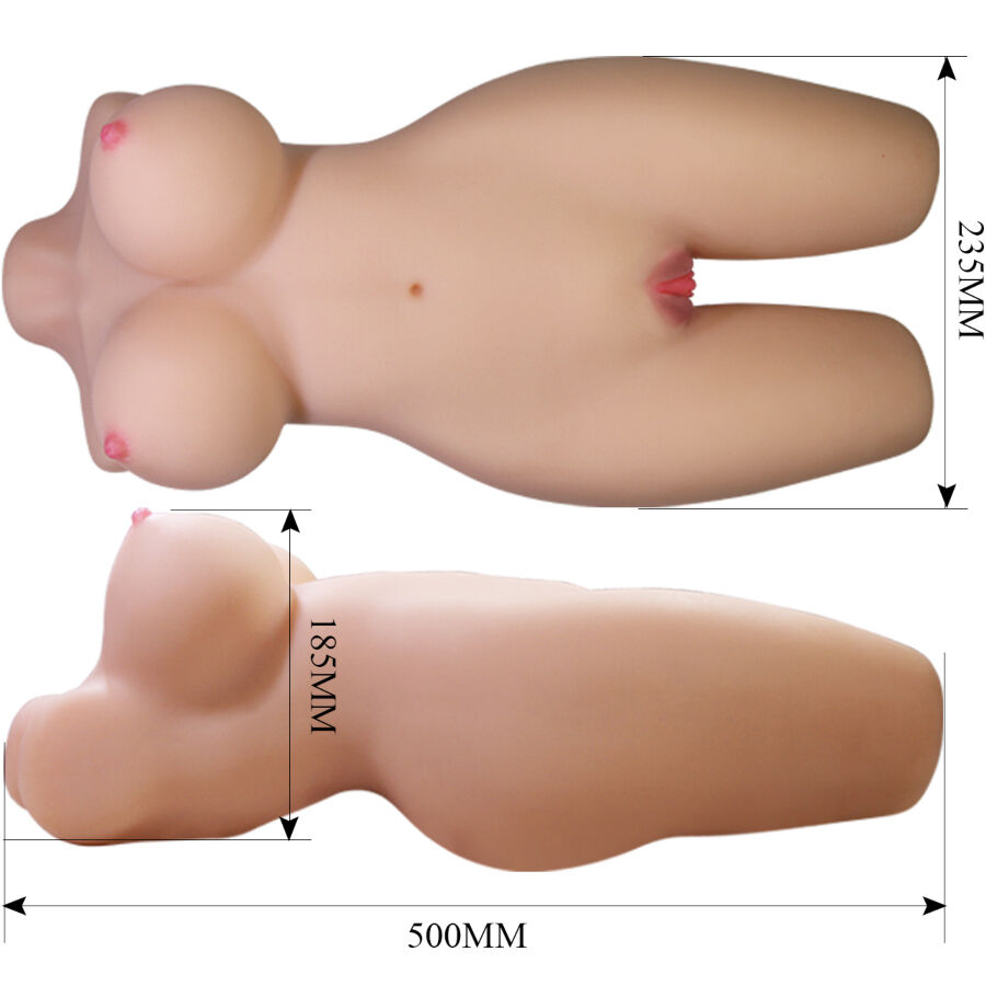 CRAZY BULL - MIA REALISTIC FEMALE TORSO VAGINA AND ANAL 8.5 KG - NOCTURNA DESIRES
