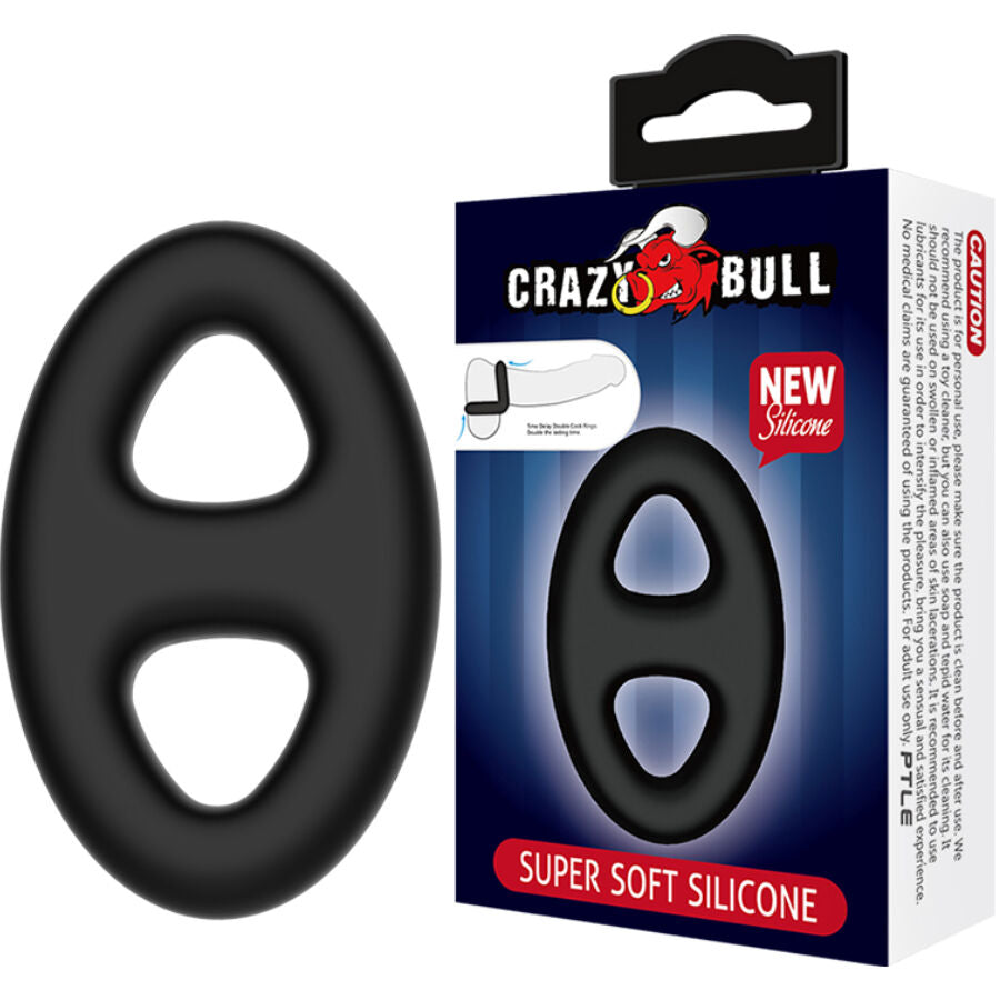 CRAZY BULL - DOUBLE OVAL SILICONE RING CRAZY BULL NOCTURNA DESIRES