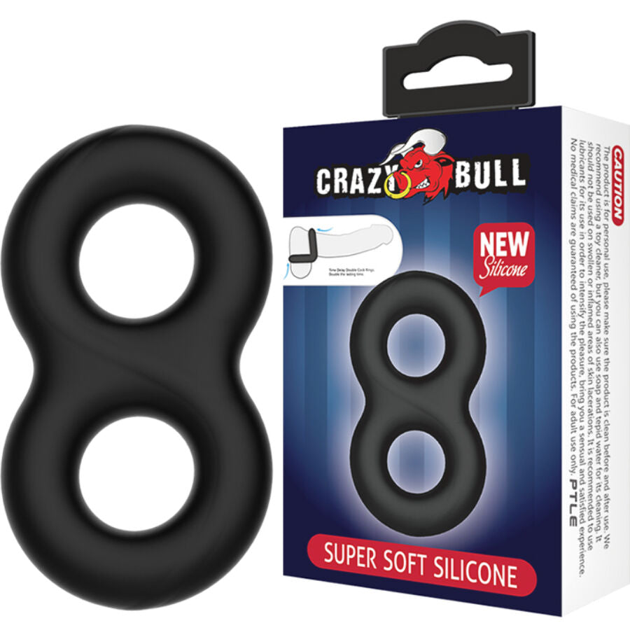 CRAZY BULL - DOUBLE INFINITY SILICONE RING CRAZY BULL NOCTURNA DESIRES