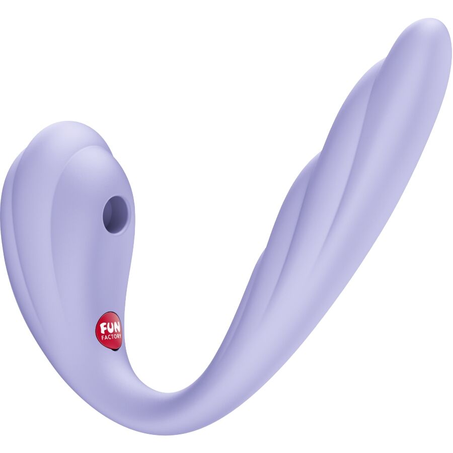 FUN FACTORY - VIVACE INSERTABLE DOUBLE AIR PULSE VIBRATOR PURPLE - NOCTURNA DESIRES