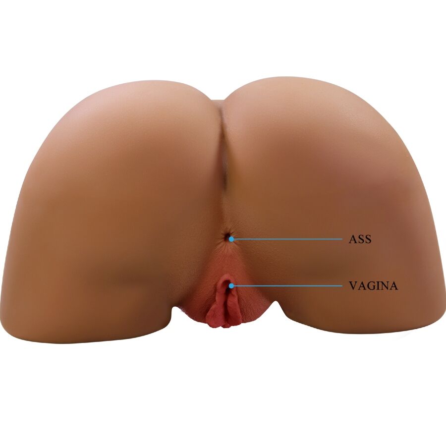 CRAZY BULL - GERIANN REALISTIC FEMALE BUTT VIBRATOR AND SUCKER WITH SOUND 5.5 KG - NOCTURNA DESIRES
