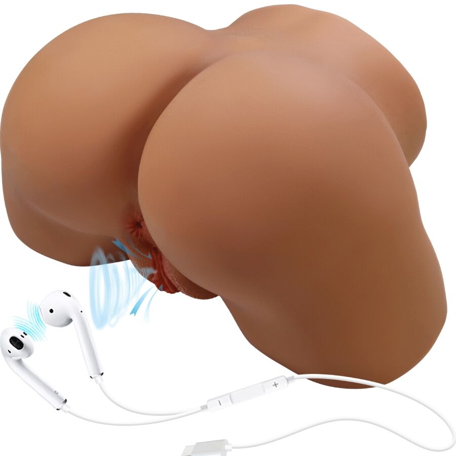 CRAZY BULL - GERIANN REALISTIC FEMALE BUTT VIBRATOR AND SUCKER WITH SOUND 5.5 KG - NOCTURNA DESIRES