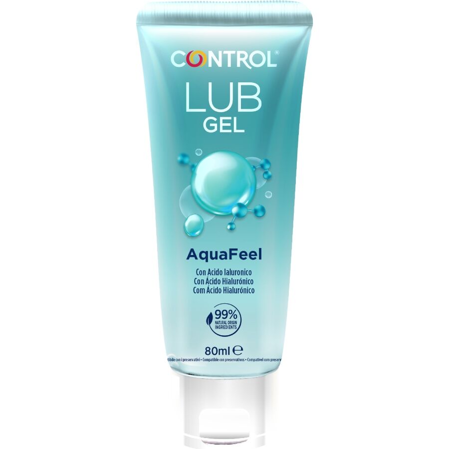 CONTROL - AQUAFEEL LUBRICANT WITH HYALURONIC ACID 80 ML - NOCTURNA DESIRES