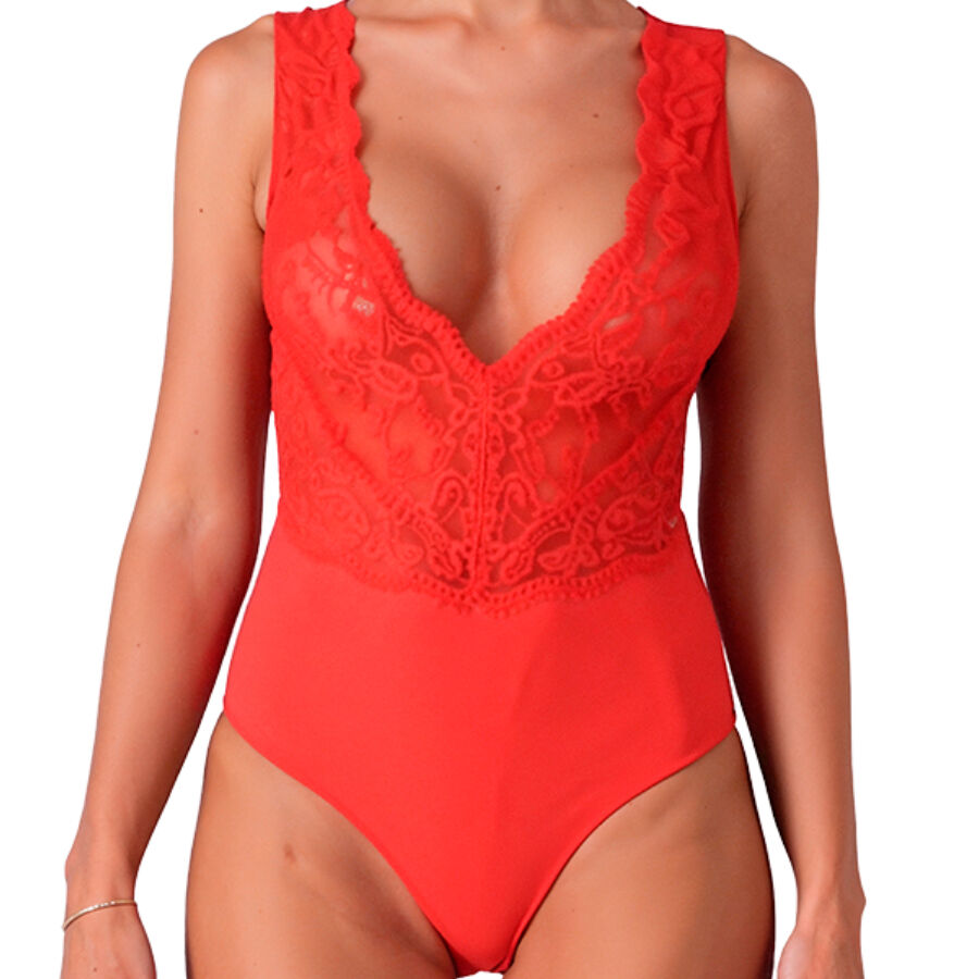 PASSION - EVALIE BODY RED L/XL - NOCTURNA DESIRES