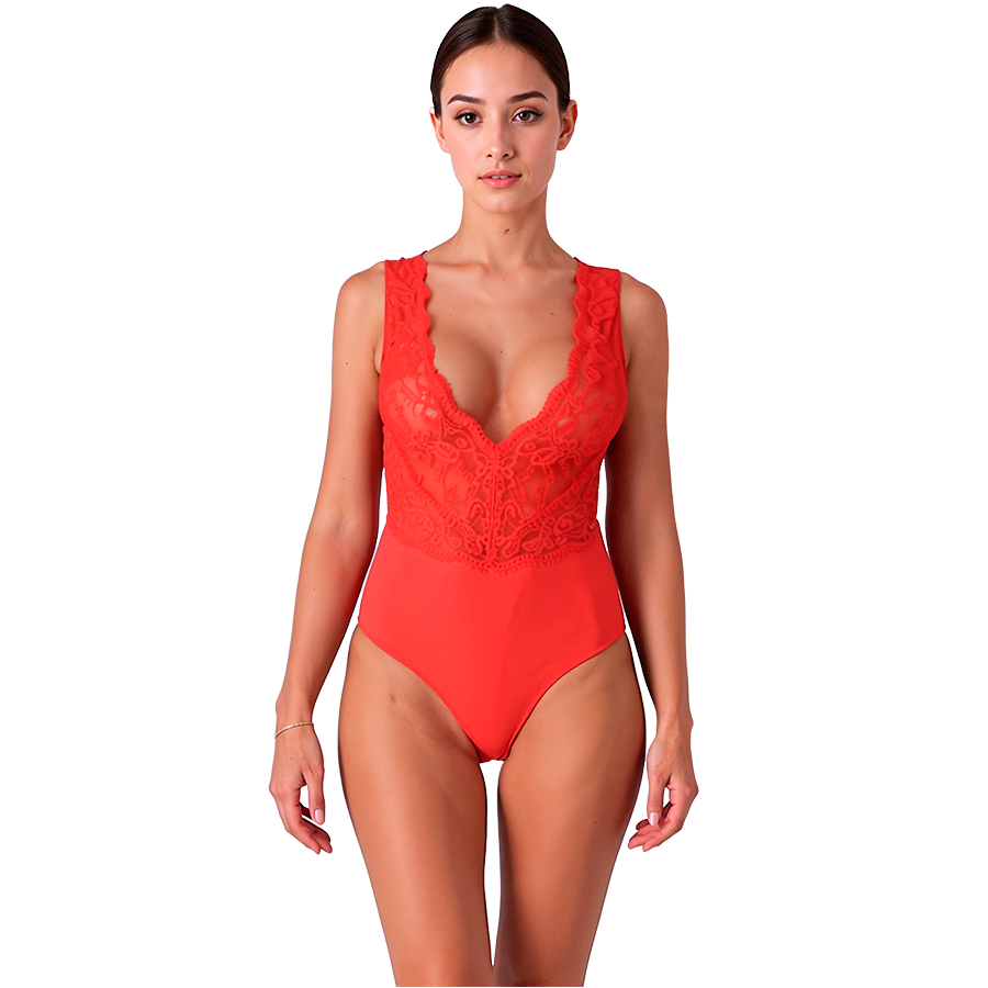 PASSION - EVALIE BODY RED L/XL - NOCTURNA DESIRES