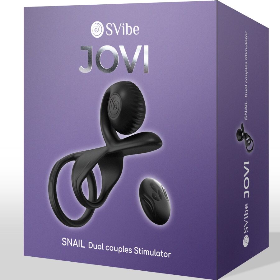 SNAIL VIBE - JOVI COUPLES RING REMOTE CONTROL BLACK - NOCTURNA DESIRES