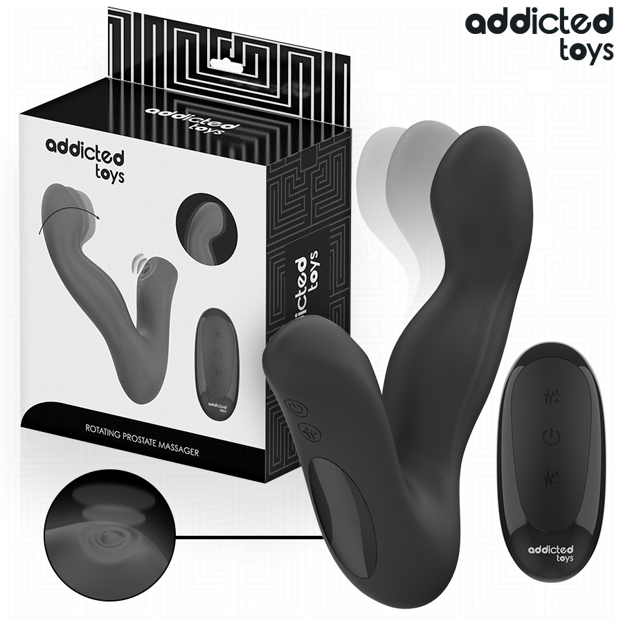 ADDICTED TOYS - OSCILLATING PROSTATE MASSAGER WITH PULSATION MODE REMOTE CONTROL - NOCTURNA DESIRES