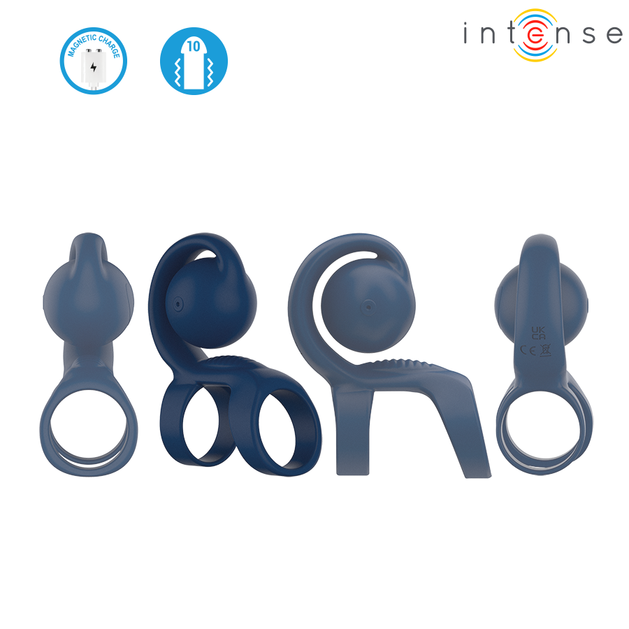 INTENSE - TYSON COCK RING WITH VIBRATING BALL Ø 3.2 CM - NOCTURNA DESIRES