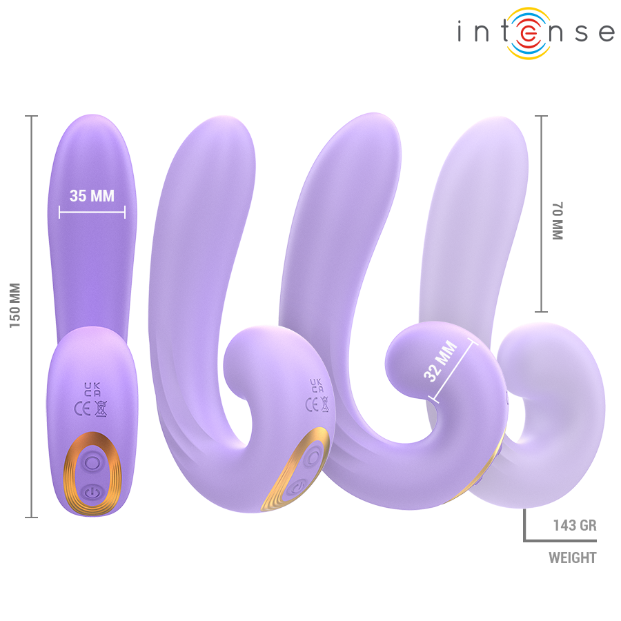 INTENSE - MERYL DOUBLE VIBRATION CLITORIS STIMULATOR - NOCTURNA DESIRES