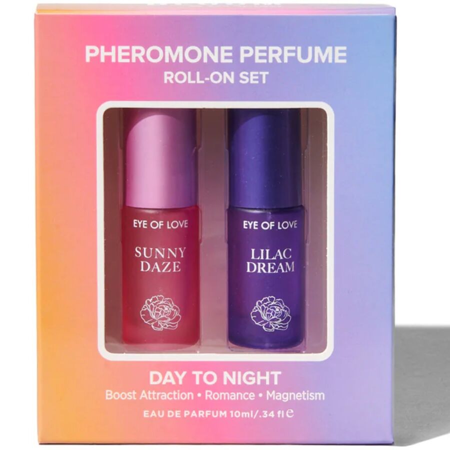 EYE OF LOVE - BLOOM DAY TO NIGHT PHEROMONE ROLL-ON PERFUME SET 2 X 5 ML - NOCTURNA DESIRES