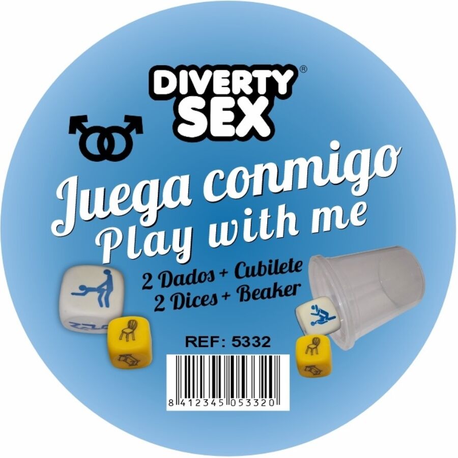 DIABLO PICANTE - DICE GAME PLACE + POSITIONS FOR MEN WITH CUP - NOCTURNA DESIRES