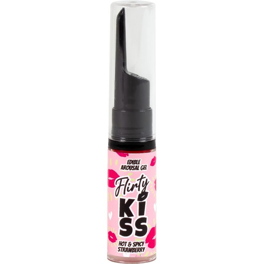 SECRETPLAY - FLIRTY KISS GELS WITH ORAL SEX EFFECTS STRAWBERRY & MINT 2 x 8 GR - NOCTURNA DESIRES