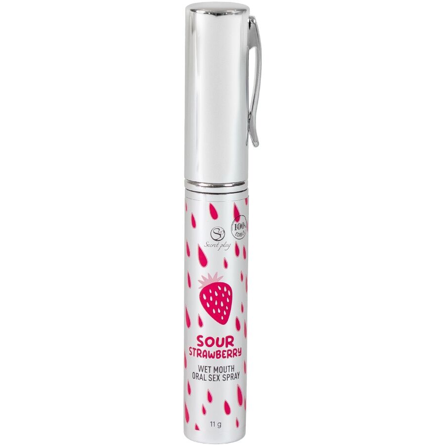 SECRETPLAY - SOUR STRAWBERRY ORAL SEX SPRAY - NOCTURNA DESIRES