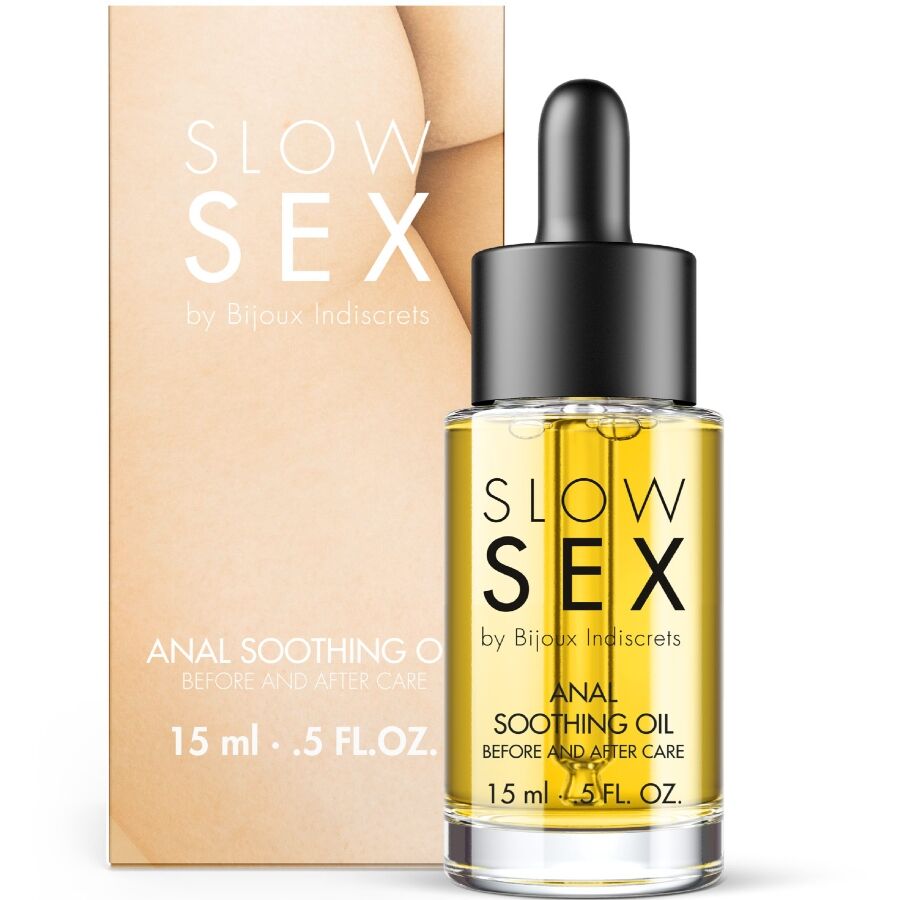 BIJOUX INDISCRETS - SLOW SEX SOOTHING ANAL OIL 15 ML - NOCTURNA DESIRES