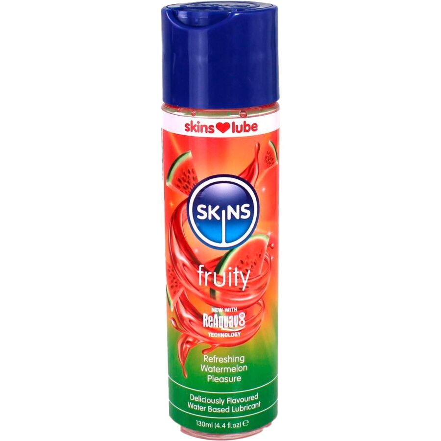 SKINS - FRUITY WATER-BASED LUBRICANT WATERMELON 130 ML - NOCTURNA DESIRES