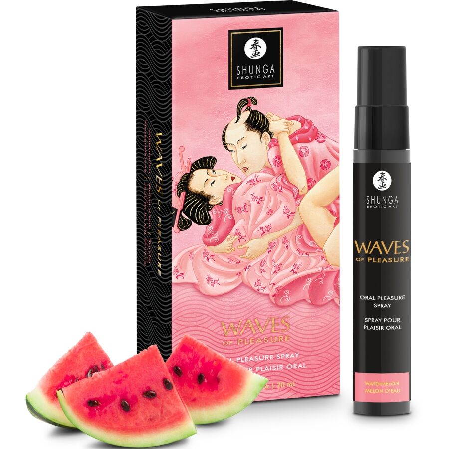 SHUNGA - WAVES PLEASURE SPRAY ORAL SEDUCTIVE WATERMELON 20 ML - NOCTURNA DESIRES