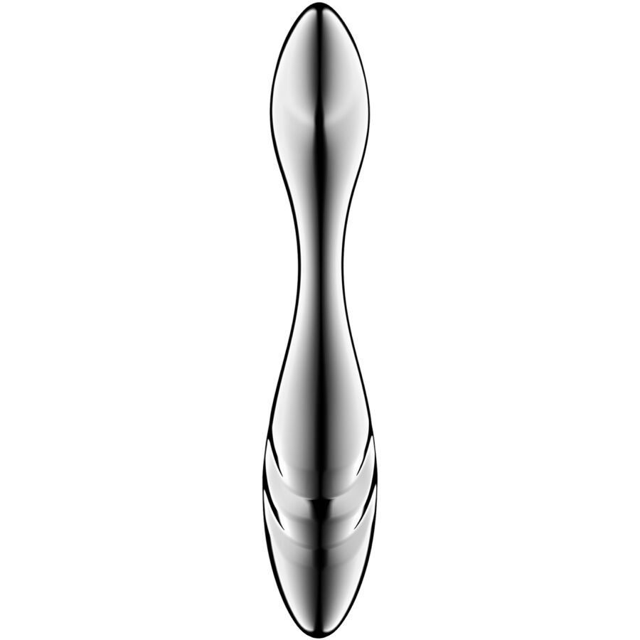 SATISFYER - PURE GRAVITY 3 STAINLESS STEEL DOUBLE-ENDED DILDO - NOCTURNA DESIRES