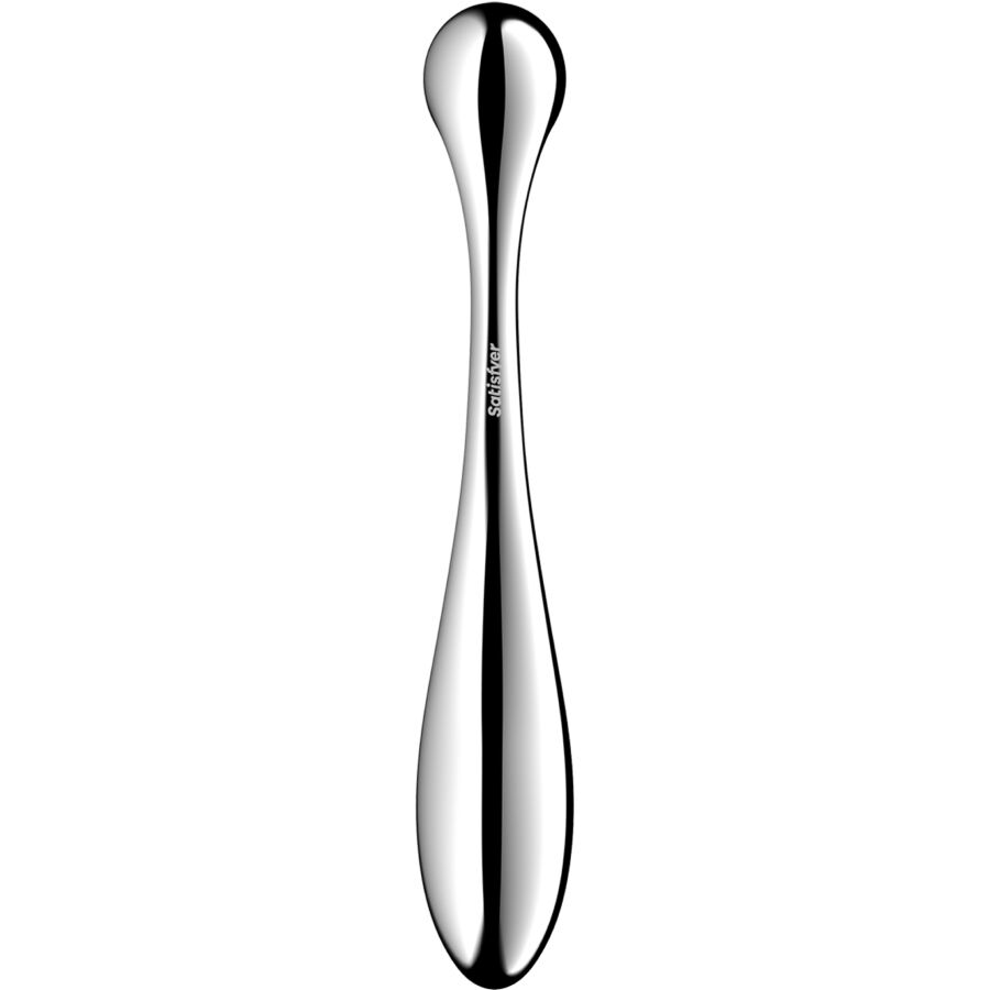 SATISFYER - STAR FORCE 4 STAINLESS STEEL DOUBLE-ENDED DILDO - NOCTURNA DESIRES