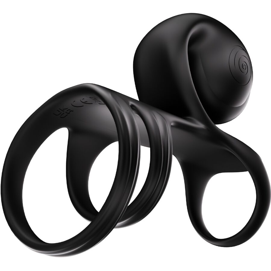 SNAIL VIBE - JOVI ARC COUPLE RING REMOTE CONTROL BLACK - NOCTURNA DESIRES