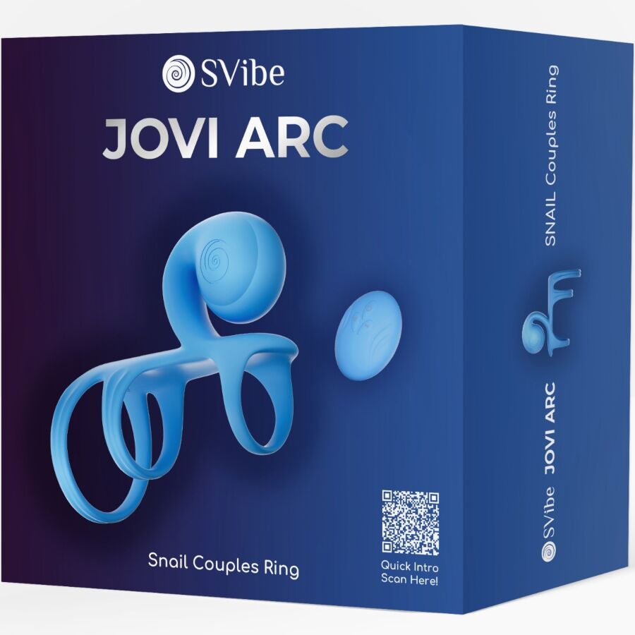 SNAIL VIBE - JOVI ARC COUPLE RING REMOTE CONTROL BLUE - NOCTURNA DESIRES