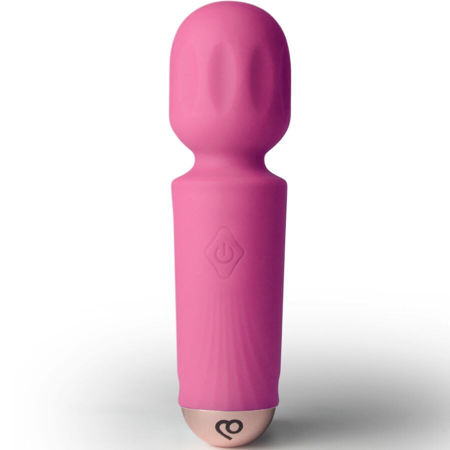 ROCKS-OFF - MINI RECHARGEABLE WAND 16 FUNCTIONS PEONY PINK - NOCTURNA DESIRES