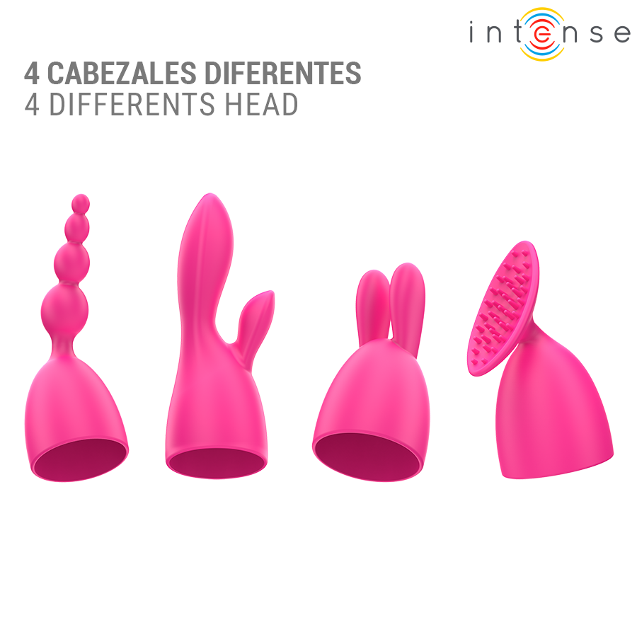 INTENSE - CHER VIBRATOR WITH 20 PATTERNS AND INTERCHANGEABLE HEADS - NOCTURNA DESIRES