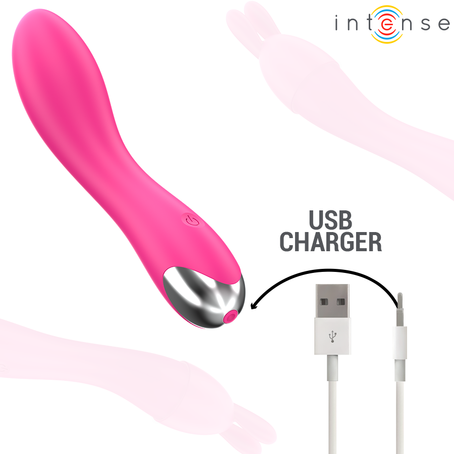 INTENSE - CHER VIBRATOR WITH 20 PATTERNS AND INTERCHANGEABLE HEADS - NOCTURNA DESIRES