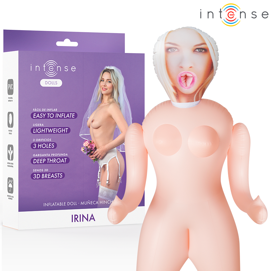 INTENSE DOLLS - IRINA INFLATABLE DOLL WITH THREE ORIFICES - NOCTURNA DESIRES