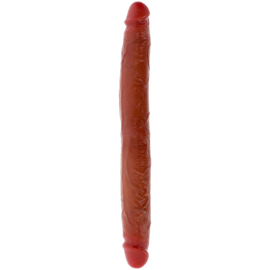 GET REAL - DOUBLE-ENDED SILICONE DILDO CARAMEL 35 CM - NOCTURNA DESIRES