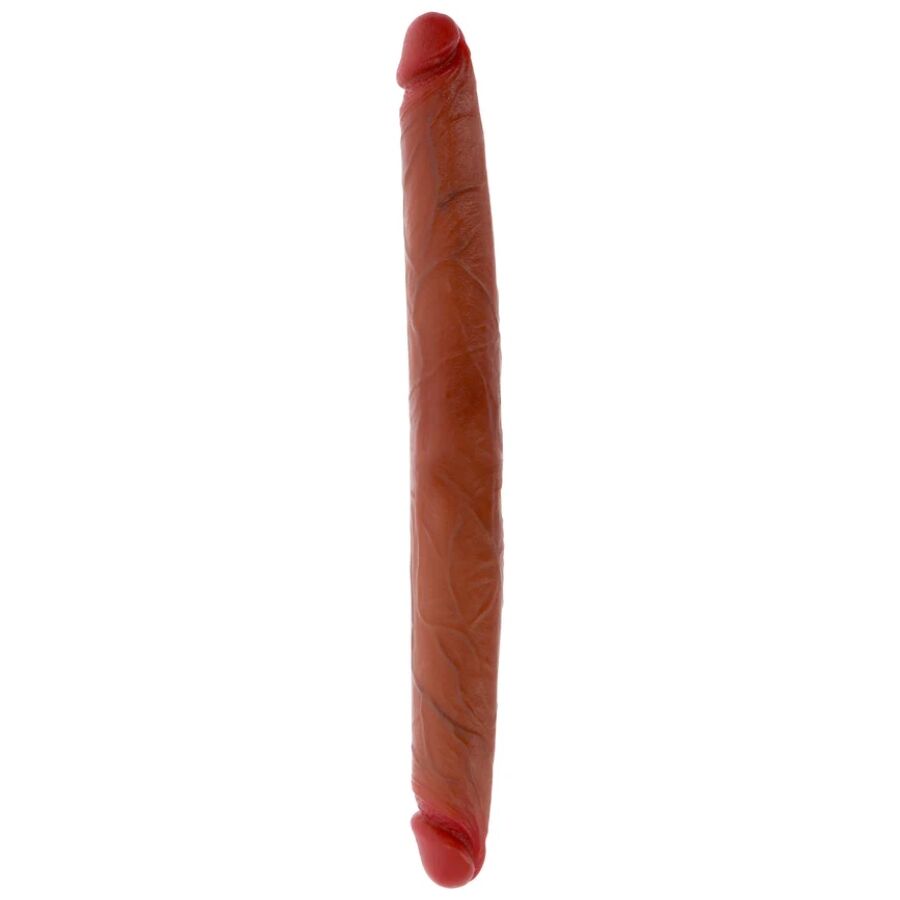 GET REAL - DOUBLE-ENDED SILICONE DILDO CARAMEL 40 CM - NOCTURNA DESIRES