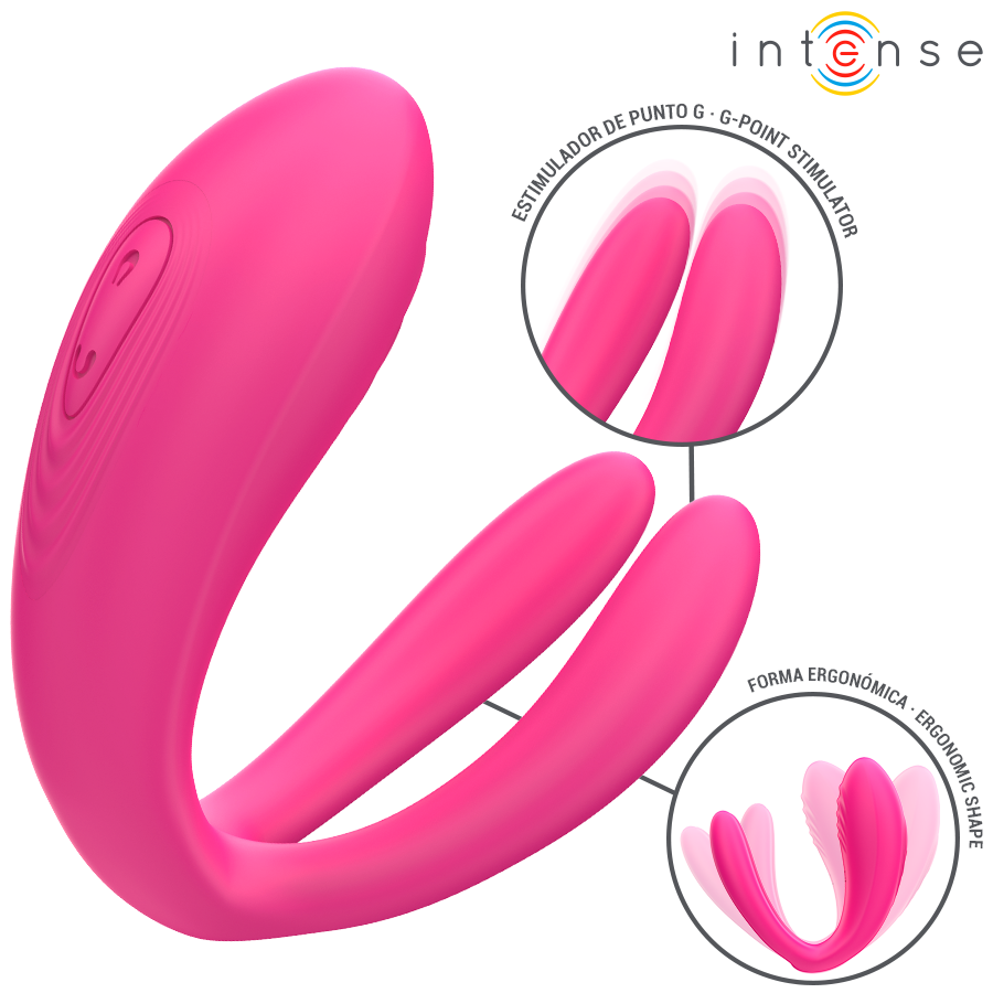 INTENSE - JULIA DOUBLE VIBRATOR CLAMP STIMULATOR REMOTE CONTROL - NOCTURNA DESIRES