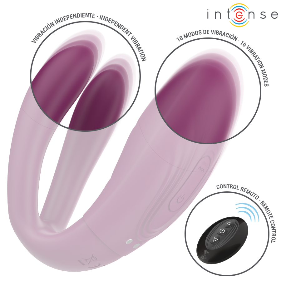 INTENSE - SANDRA TAPPING AND VIBRATION CLAMP STIMULATOR REMOTE CONTROL - NOCTURNA DESIRES