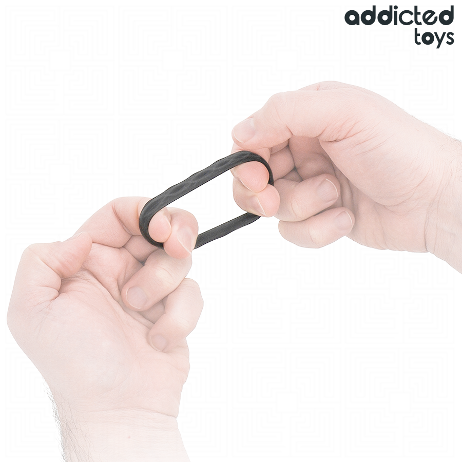 ADDICTED TOYS - TEXTURED COCK RING SET 4 SIZES - NOCTURNA DESIRES