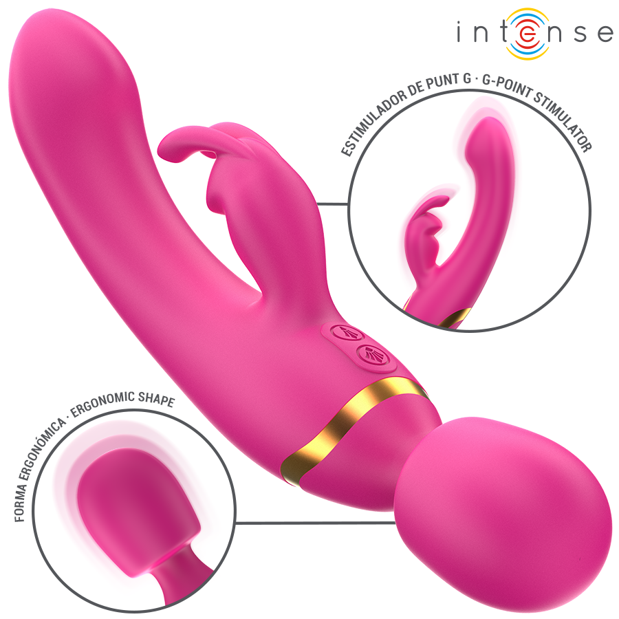 INTENSE - WINONA DOUBLE VIBRATOR RABBIT & WAND - NOCTURNA DESIRES