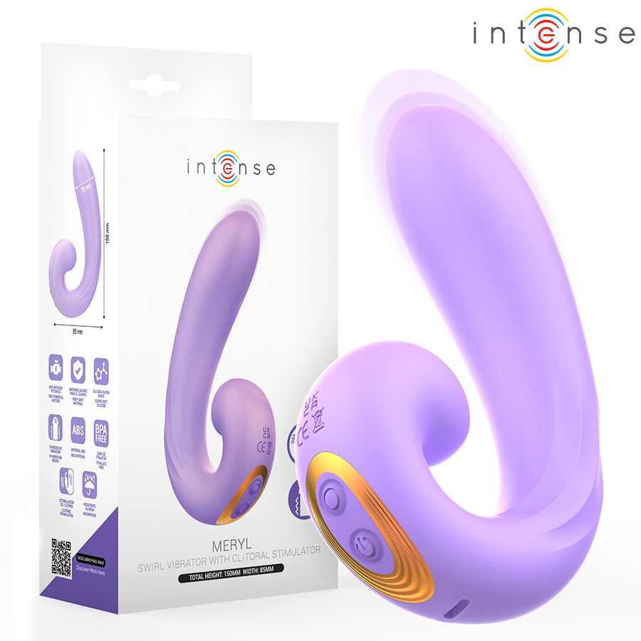 INTENSE - MERYL DOUBLE VIBRATION CLITORIS STIMULATOR - NOCTURNA DESIRES