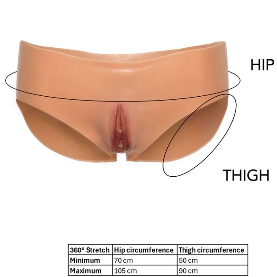 HIDDEN DESIRE - ALTER EGO OPEN VAGINA BRIEF LOW WAIST FLESH - NOCTURNA DESIRES