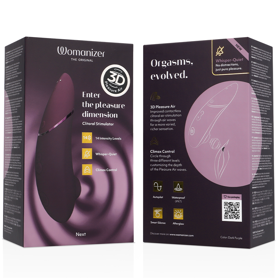 WOMANIZER - NEXT CLITORIAL STIMULATOR DARK PURPLE - NOCTURNA DESIRES