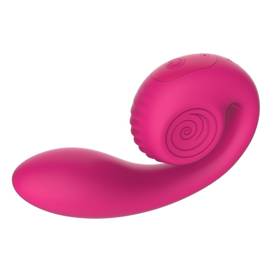 SNAIL VIBE - GIZI LITE DUAL G-SPOT & CLITORAL PINK VIBRATOR - NOCTURNA DESIRES