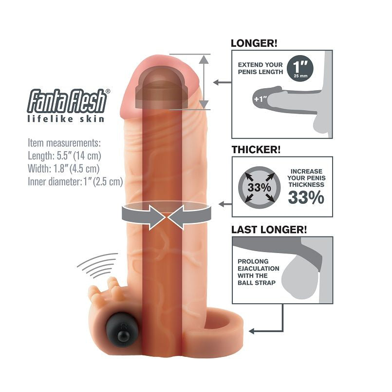 FANTASY X- TENSIONS - VIBRATING REAL FEEL 1 EXTENSION FANTASY X-TENSIONS NOCTURNA DESIRES
