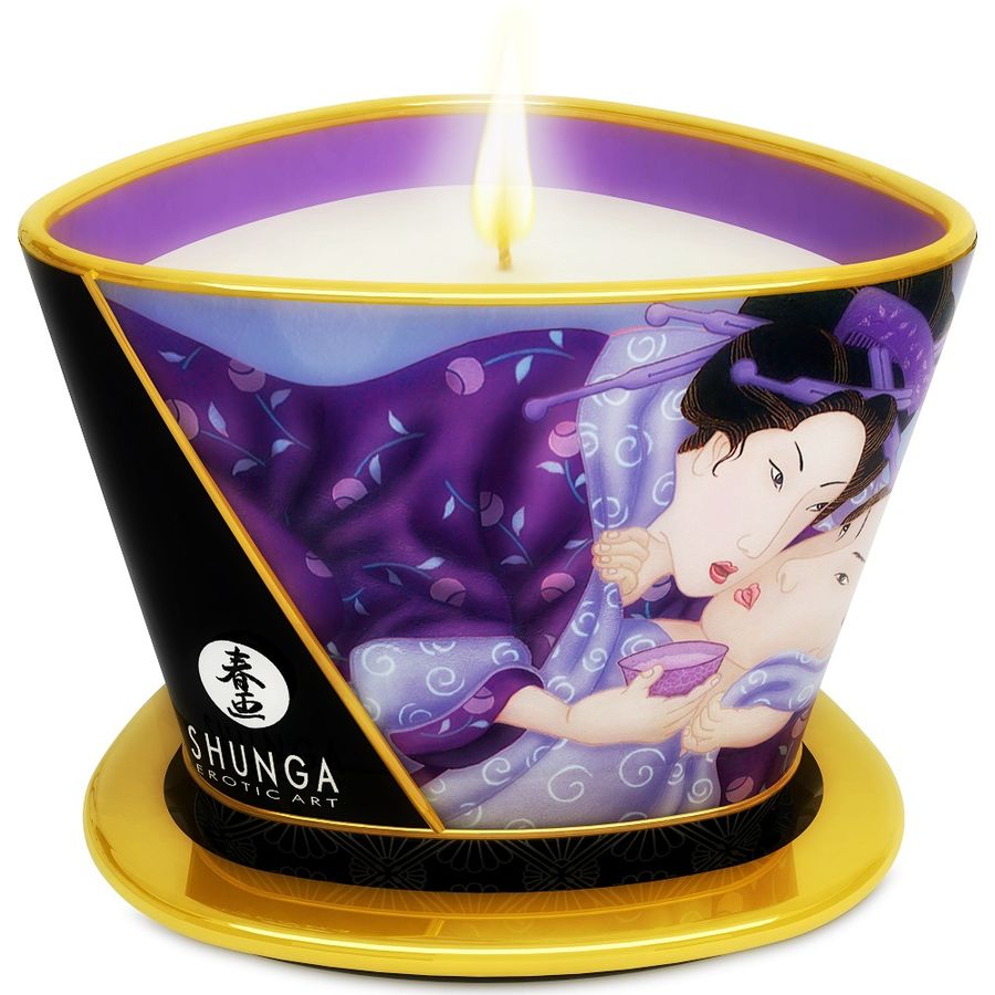 SHUNGA - MINI CARESS BY CANDELIGHT EXOTIC FRUITS MASSAGE CANDLE 170 ML SHUNGA CANDLES NOCTURNA DESIRES
