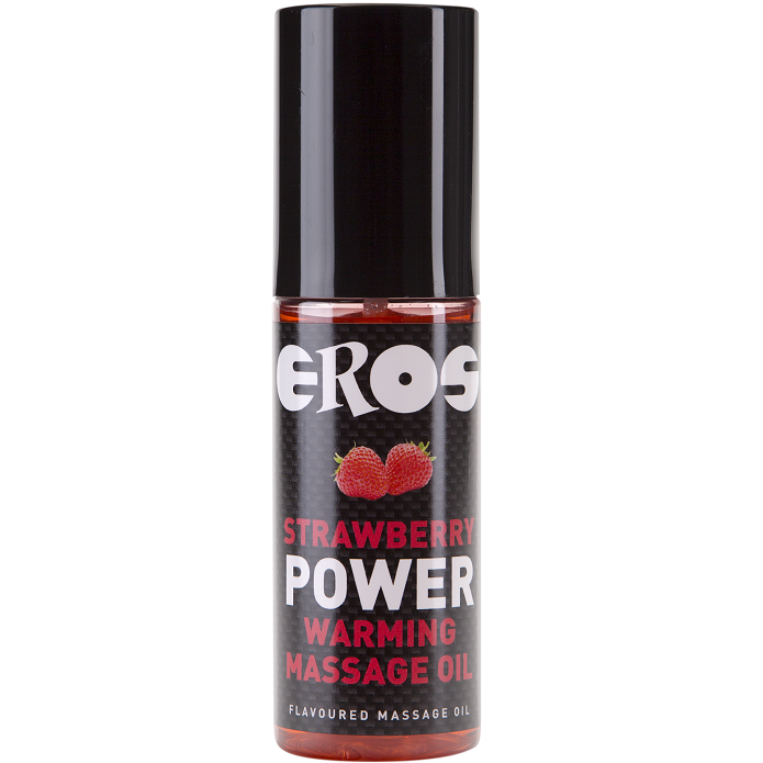 EROS STRAWBERRY POWER WARMING MASSAGE OIL - NOCTURNA DESIRES