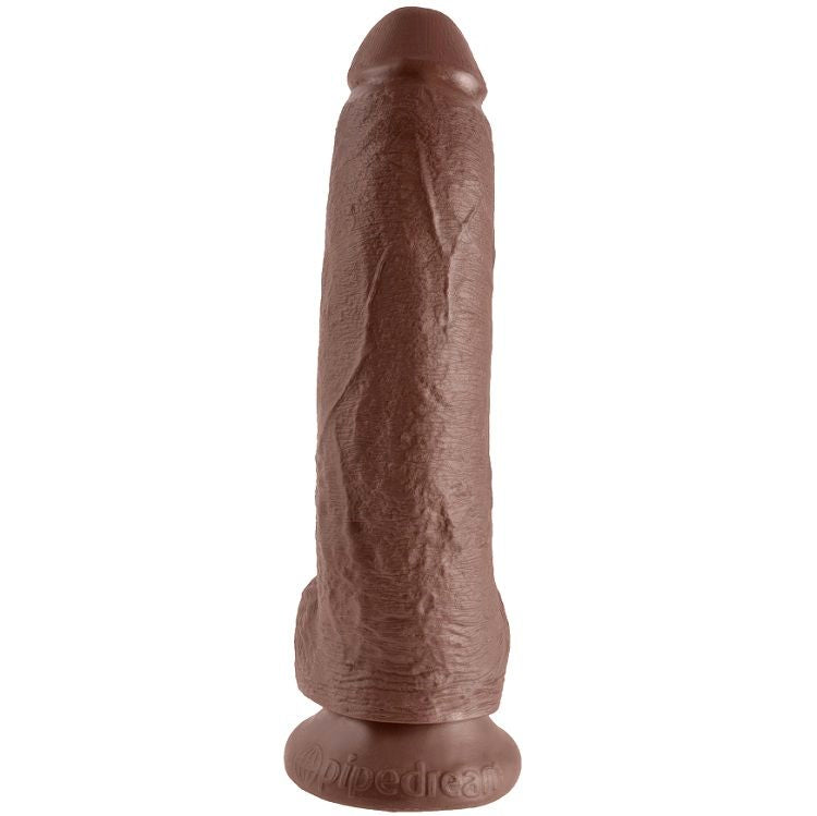 KING COCK - 9 DILDO BROWN WITH BALLS 22.9 CM KING COCK NOCTURNA DESIRES