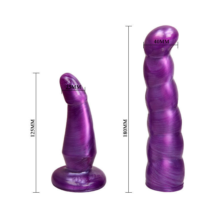 BAILE - LILAC FEMALE ANAL AND VAGINAL HARNESS GPOINT 17 CM BAILE NOCTURNA DESIRES