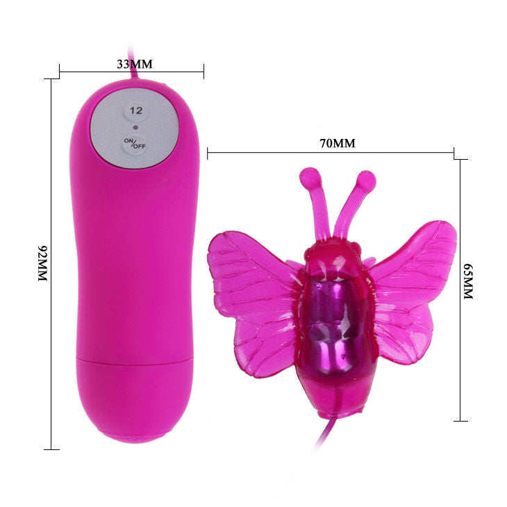 BAILE - CUTE SECRET BUTTERFLY STIMULATOR VIBRATOR 12V BAILE STIMULATING NOCTURNA DESIRES