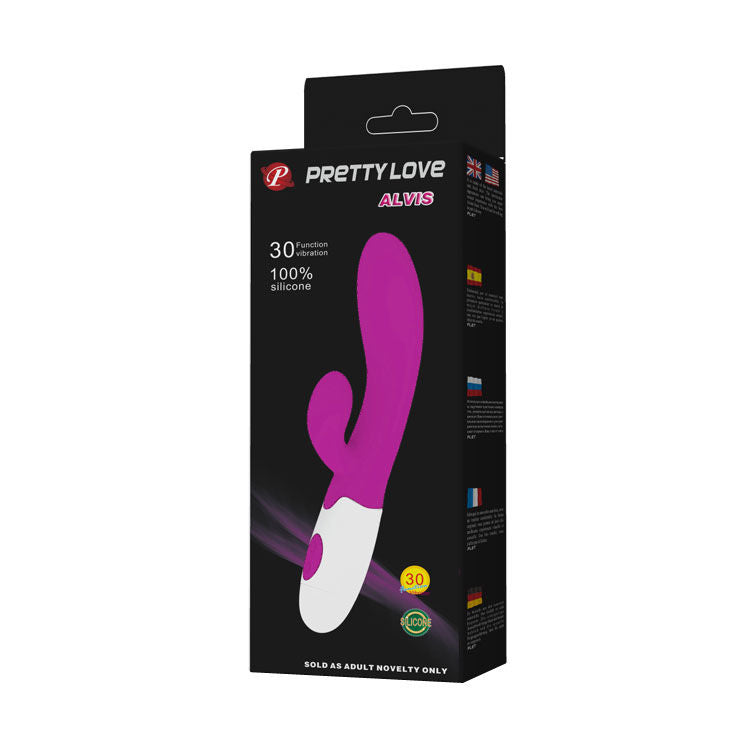 PRETTY LOVE - FLIRTATION ALVIS VIBRATOR WITH CLITORIS STIMULATOR PRETTY LOVE FLIRTATION NOCTURNA DESIRES