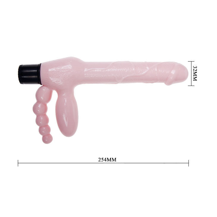 BAILE - TPR ROPELESS HARNESS WITH VIBRATION AND ANAL STIMULATION 25.4 CM BAILE NOCTURNA DESIRES